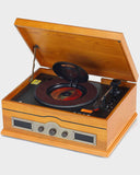 Steepletone Norfolk Wooden Record Player